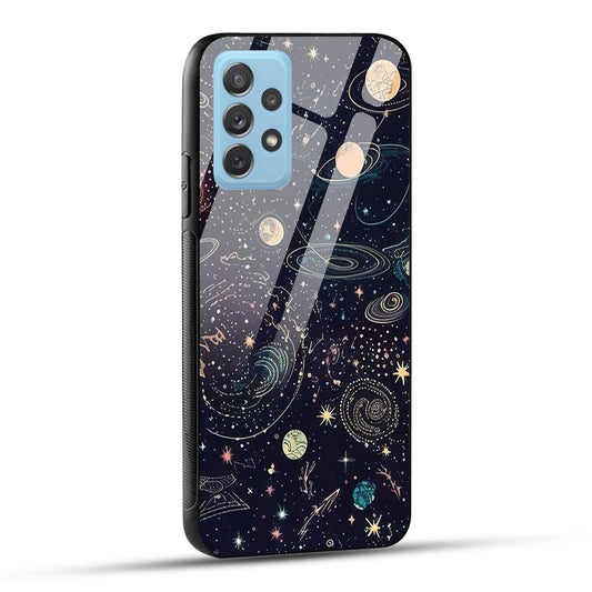 Samsung Galaxy A72 Back Cover Beauty Of Multiverse Art Printed Glass Case