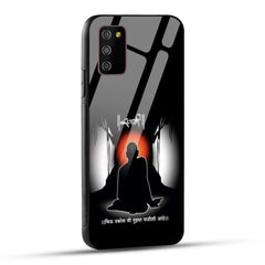 Samsung Galaxy M02s / Samsung Galaxy A03s / Samsung Galaxy F02S Back Cover Shree Swami Samarth Printed Glass Case