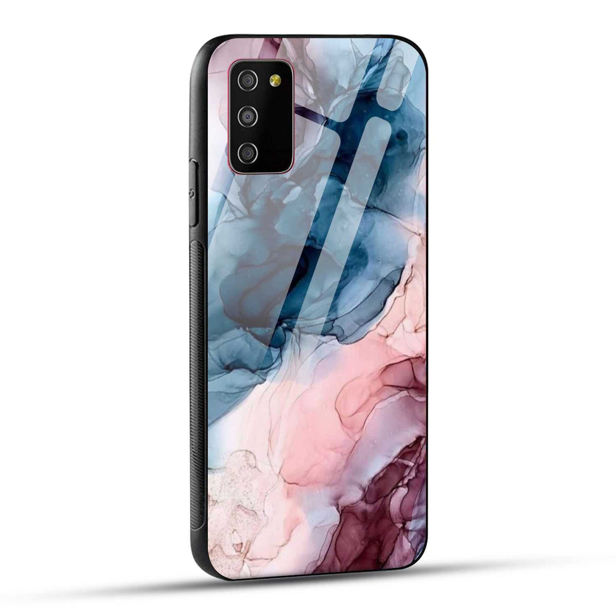 Samsung Galaxy M02s / Samsung Galaxy A03s / Samsung Galaxy F02S Back Cover Marble Color Printed Glass Case