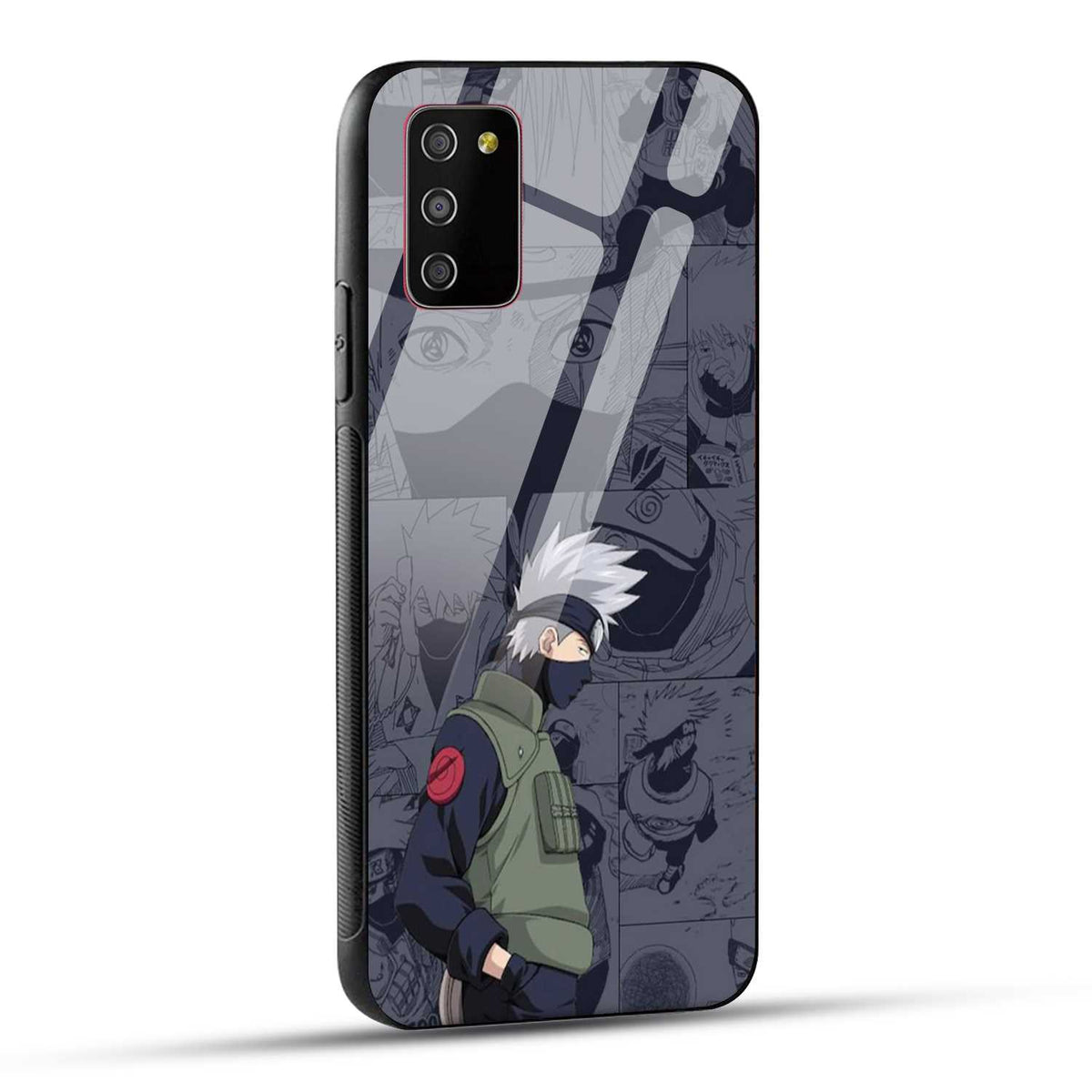 Samsung Galaxy M02s / Samsung Galaxy A03s / Samsung Galaxy F02S Back Cover Kakashii Printed Glass Case