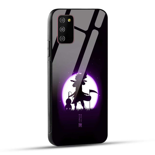 Samsung Galaxy M02s / Samsung Galaxy A03s / Samsung Galaxy F02S Back Cover Madara Uchiha Printed Glass Case
