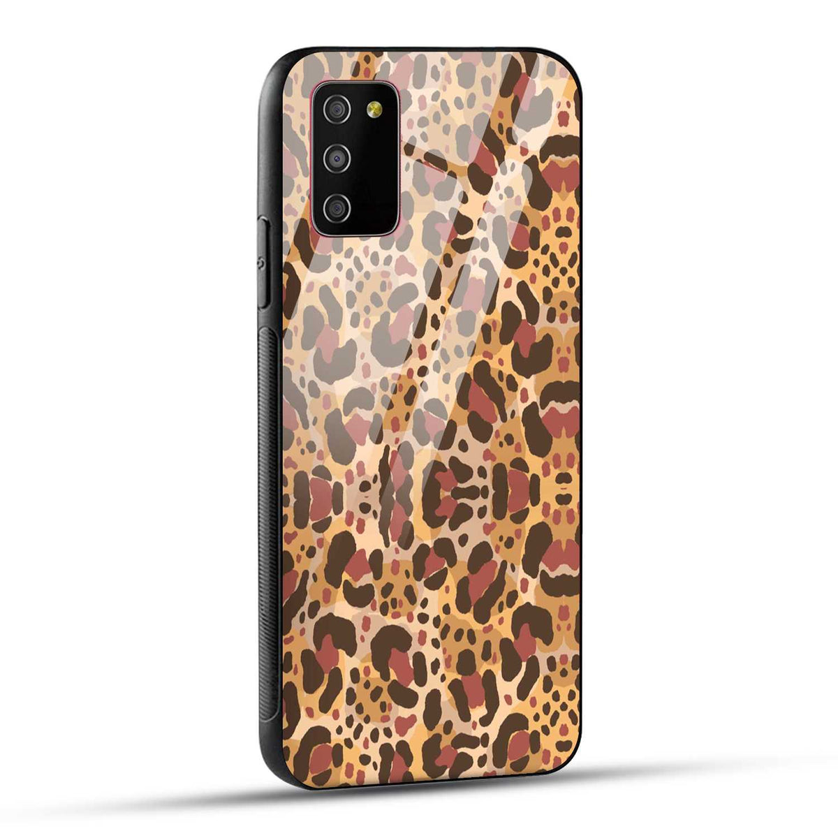 Samsung Galaxy M02s / Samsung Galaxy A03s / Samsung Galaxy F02S Back Cover Unique Brown Texture Printed Glass Case