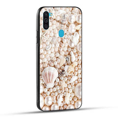 Samsung Galaxy M11 Back Cover Perlas Glass Case