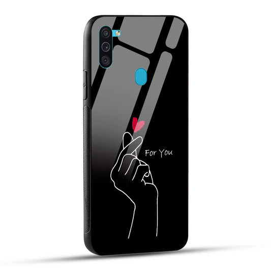 Samsung Galaxy M11 Back Cover For You Printed Glass Case