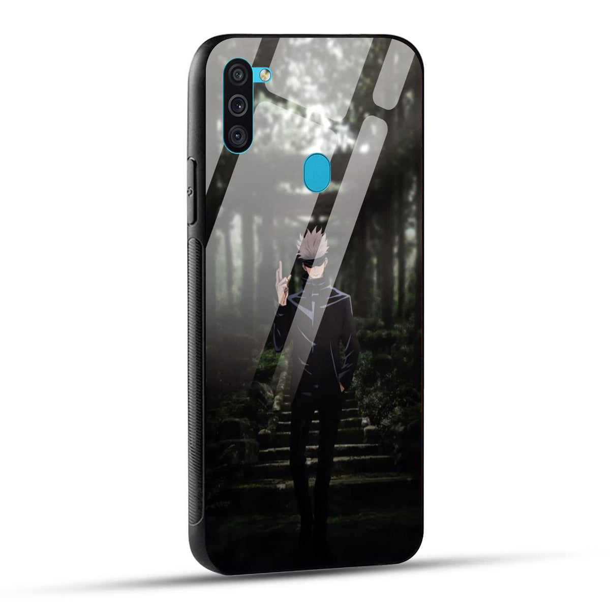 Samsung Galaxy M11 Back Cover Gojo Printed Glass Case