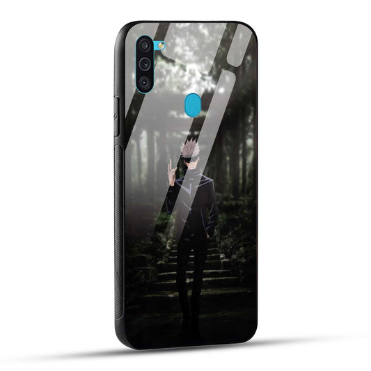 Samsung Galaxy M11 Back Cover Gojo Printed Glass Case