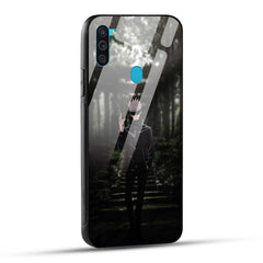 Samsung Galaxy M11 Back Cover Gojo Printed Glass Case