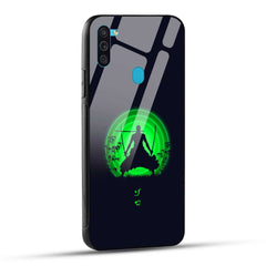Samsung Galaxy M11 Back Cover Zoro Printed Glass Case