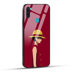 Samsung Galaxy M11 Back Cover Luffy Printed Glass Case