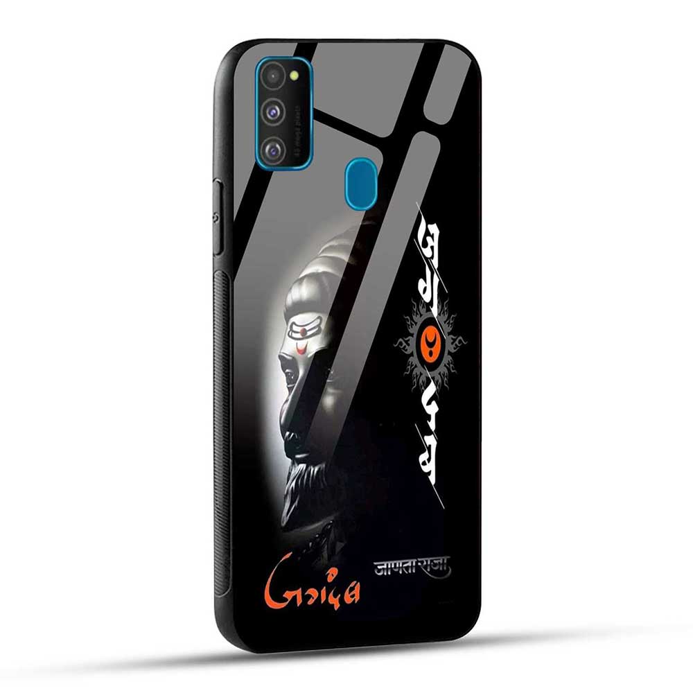 Samsung Galaxy M30s / M21 / M21 2021 Back Cover Jagdamb Shivaji Maharaj Glass Case