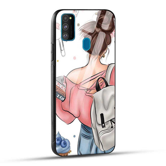 Samsung Galaxy M30s / M21 / M21 2021 Back Cover Padhaku Girl Glass Case