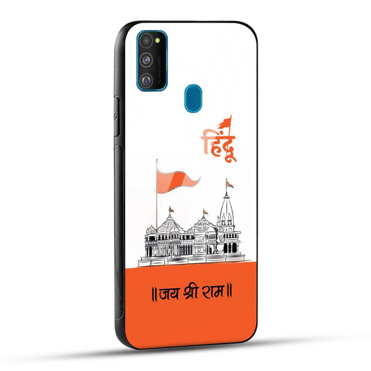 Samsung Galaxy M30s / Samsung Galaxy M21 / Samsung Galaxy M21 2021 Back Cover Jai Shree Ram Mandir Art Printed Glass Case