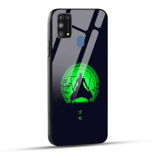 Samsung Galaxy M31 / Samsung Galaxy F41 / Samsung Galaxy M31 Prime Back Cover Zoro Printed Glass Case