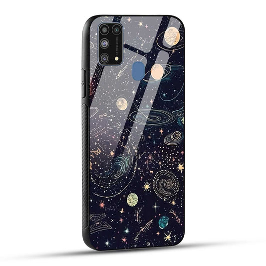 Samsung Galaxy M31 / Samsung Galaxy F41 / Samsung Galaxy M31 Prime Back Cover Beauty Of Multiverse Art Printed Glass Case
