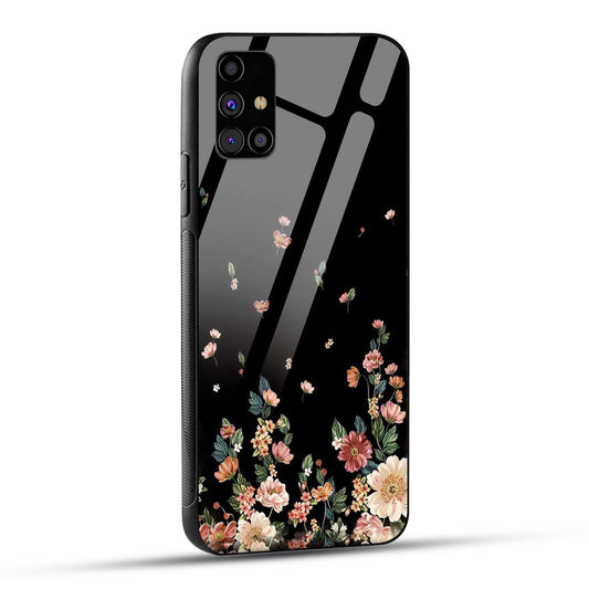 Samsung Galaxy M31s Back Cover Flowers Girly Printed Glass Case