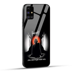 Samsung Galaxy M31s Back Cover Shree Swami Samarth Printed Glass Case