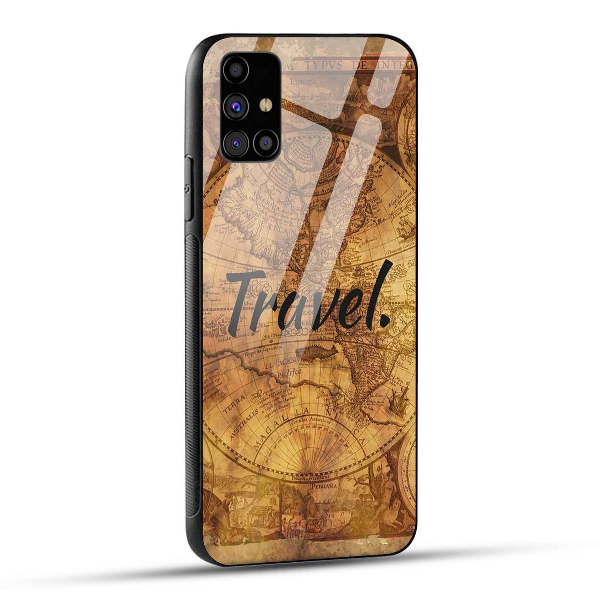 Samsung Galaxy M31s Back Cover Travel Printed Glass Case