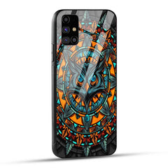 Samsung Galaxy M31s Back Cover Attractive Owl Glass Case