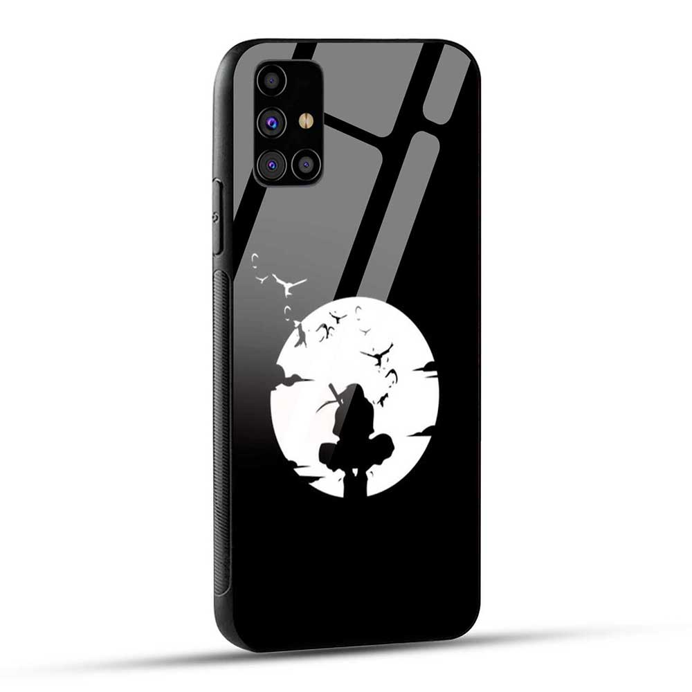 Samsung Galaxy M31s Back Cover Dark Itachii Glass Case