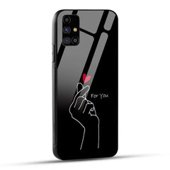 Samsung Galaxy M31s Back Cover For You Printed Glass Case
