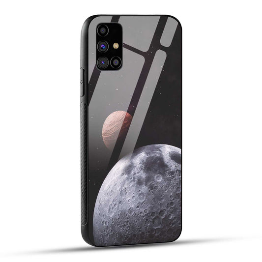 Samsung Galaxy M31s Back Cover Galaxy Space Printed Glass Case