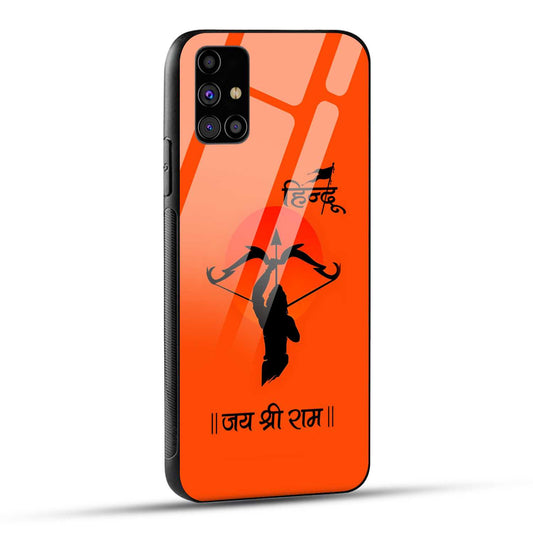 Samsung Galaxy M31s Back Cover Jai Shree Ram Printed Glass Case