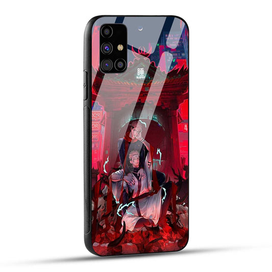 Samsung Galaxy M31s Back Cover Sukuna Printed Glass Case