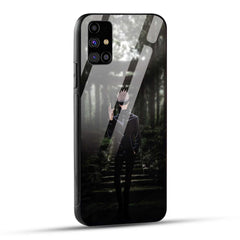 Samsung Galaxy M31s Back Cover Gojo Printed Glass Case