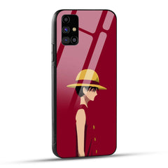 Samsung Galaxy M31s Back Cover Luffy Printed Glass Case