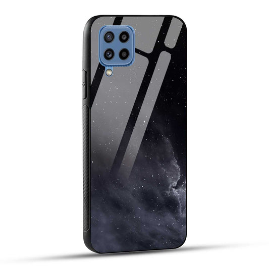 Samsung Galaxy M32 / Samsung Galaxy F22 Back Cover Stars In The Dark Printed Glass Case