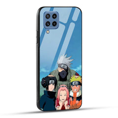 Samsung Galaxy M32 / Samsung Galaxy F22 Back Cover Kakashi Printed Glass Case