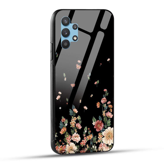 Samsung Galaxy A32 Back Cover Flowers Girly Printed Glass Case