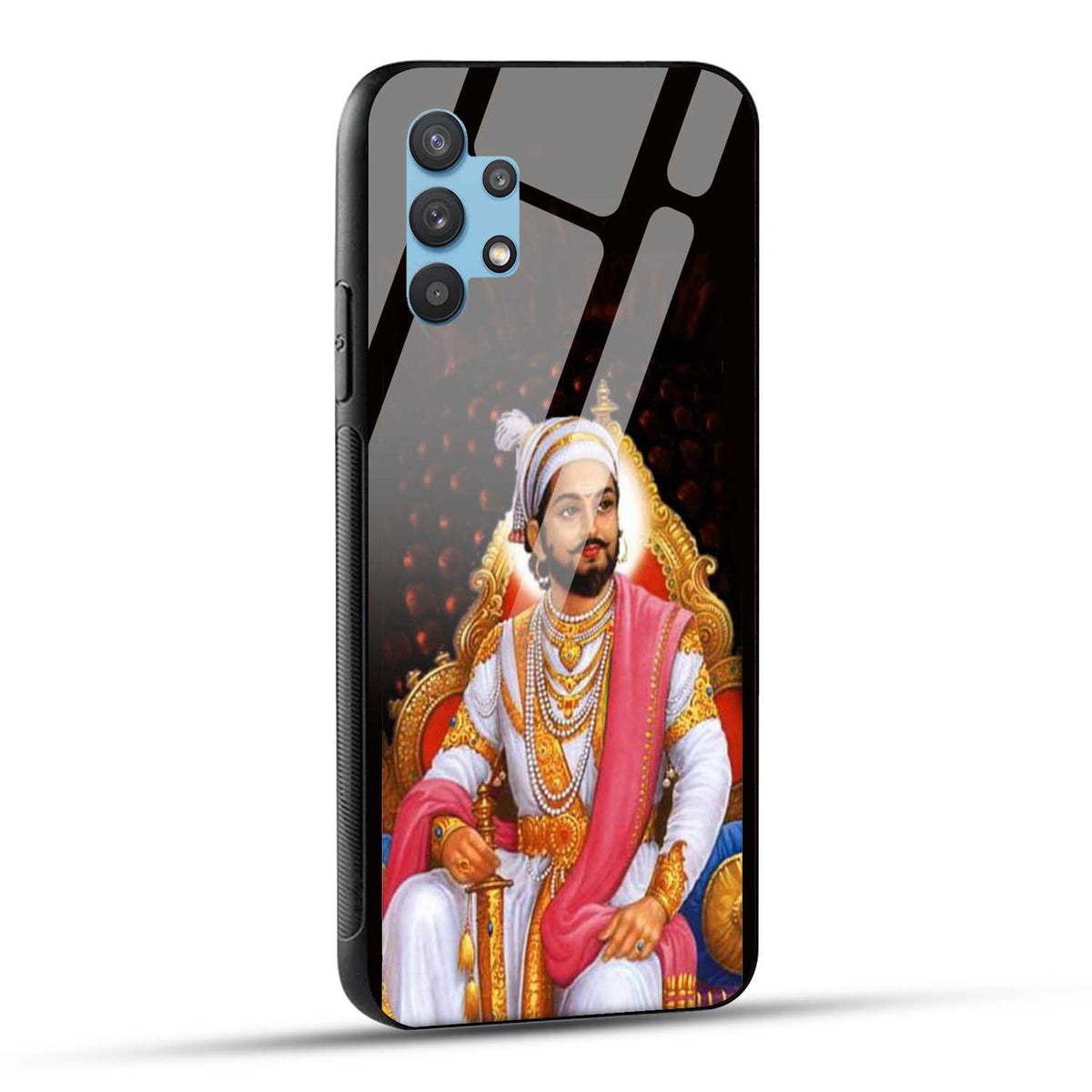 Samsung Galaxy A32 Back Cover Chhatrapati Shivaji Maharaj Printed Glass Case
