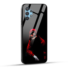 Samsung Galaxy A32 Back Cover Neon Mask Boy Glass Case