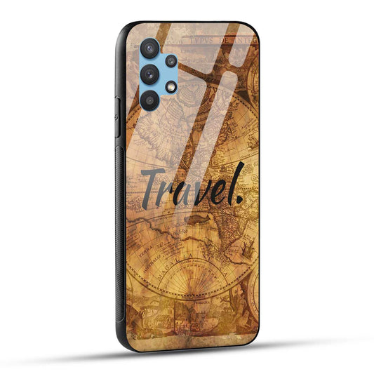 Samsung Galaxy M32 5G Back Cover Travel Printed Glass Case