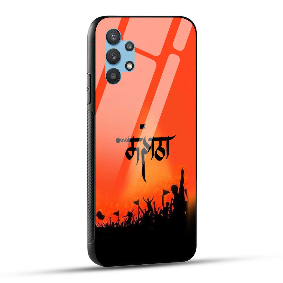 Samsung Galaxy A32 Back Cover Maratha Printed Glass Case