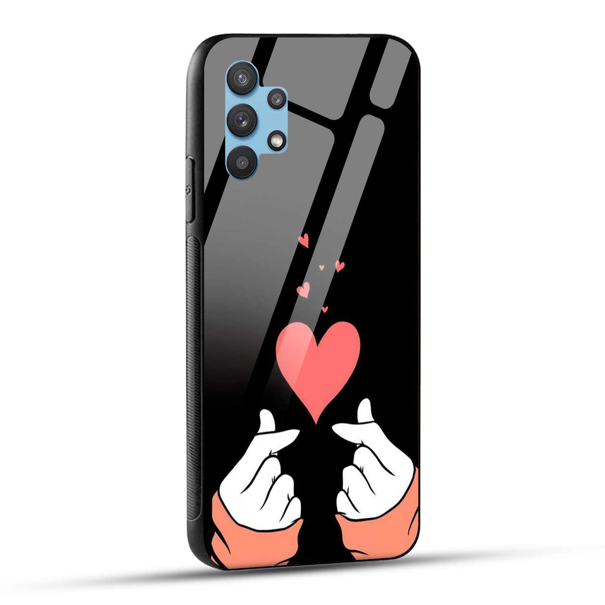 Samsung Galaxy M32 5G Back Cover Love Expressing Printed Glass Case