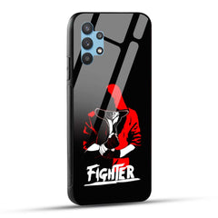 Samsung Galaxy M32 5G Back Cover Fighter Printed Glass Case