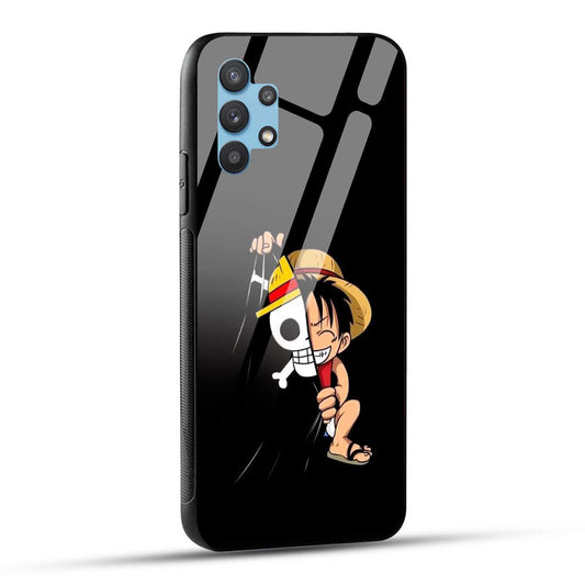Samsung Galaxy A32 Back Cover Luffy Printed Glass Case