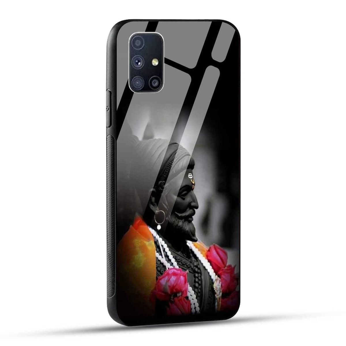 Samsung Galaxy M51 Back Cover Chatrapati Shivaji Maharaj Raje Printed Glass Case