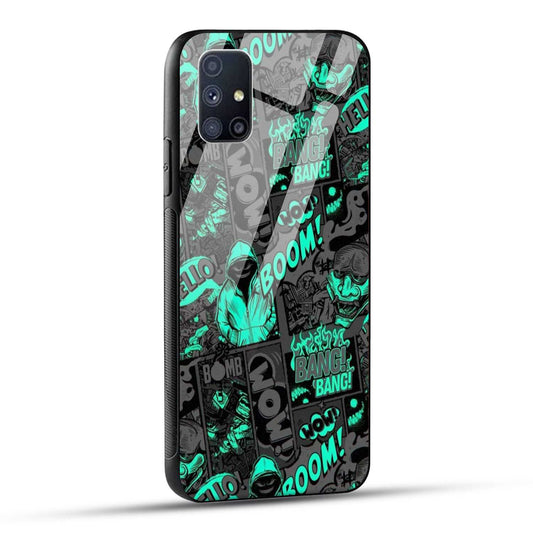 Samsung Galaxy M51 Back Cover Boom Printed Glass Case