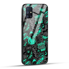Samsung Galaxy M51 Back Cover Boom Printed Glass Case