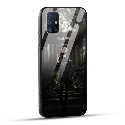 Samsung Galaxy M51 Back Cover Gojo Printed Glass Case