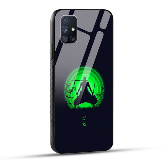 Samsung Galaxy M51 Back Cover Zoro Printed Glass Case