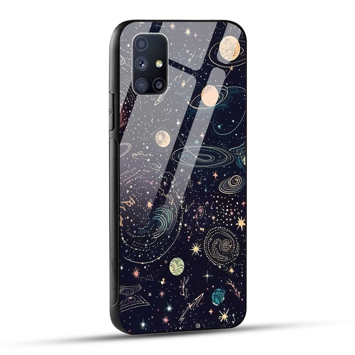 Samsung Galaxy M51 Back Cover Beauty Of Multiverse Art Printed Glass Case