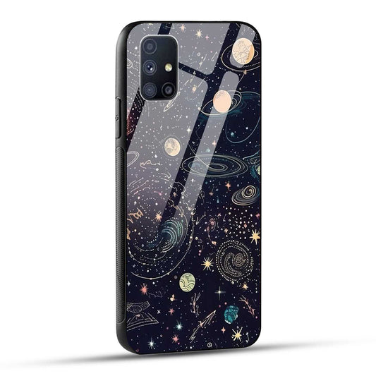 Samsung Galaxy M51 Back Cover Beauty Of Multiverse Art Printed Glass Case