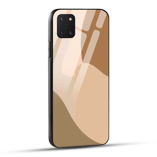 Samsung Galaxy Note 10 Lite Back Cover Brown Colors Glass Case