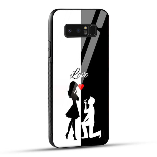 Samsung Galaxy Note 8 Back Cover Love Proposal Printed Glass Case