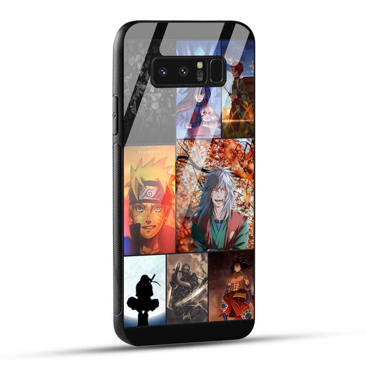 Samsung Galaxy Note 8 Back Cover Kakashii Narutto Printed Glass Case