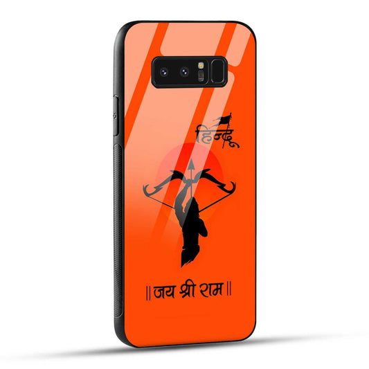 Samsung Galaxy Note 8 Back Cover Jai Shree Ram Printed Glass Case